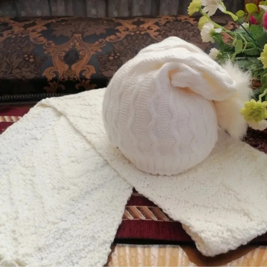 کلاه شال گردن ست