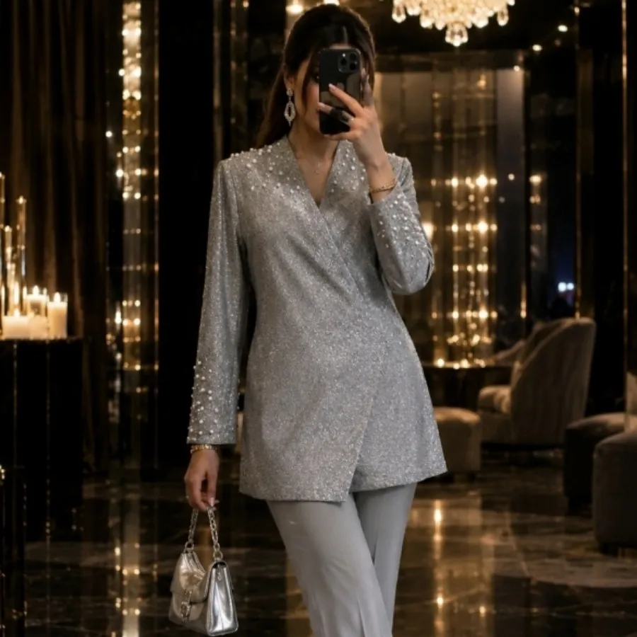 شومیز شاین نگین دار✨