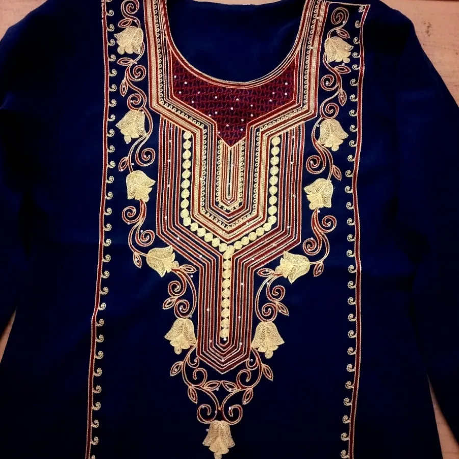 مانتو سنتی سورمه ای