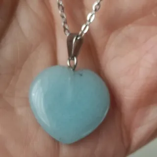گردنبند قلب سنگی زیبا