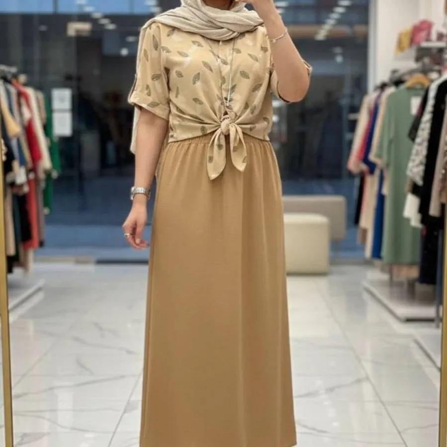 شومیز گره ای و دامن