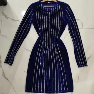 پیراهن کوتاه نگینی