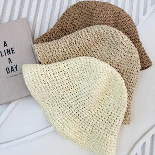 کلاه رافیا وارداتی ساده