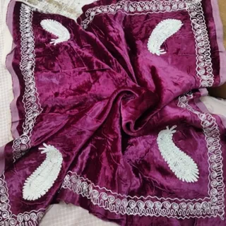 رومیزی مخمل قدیمی