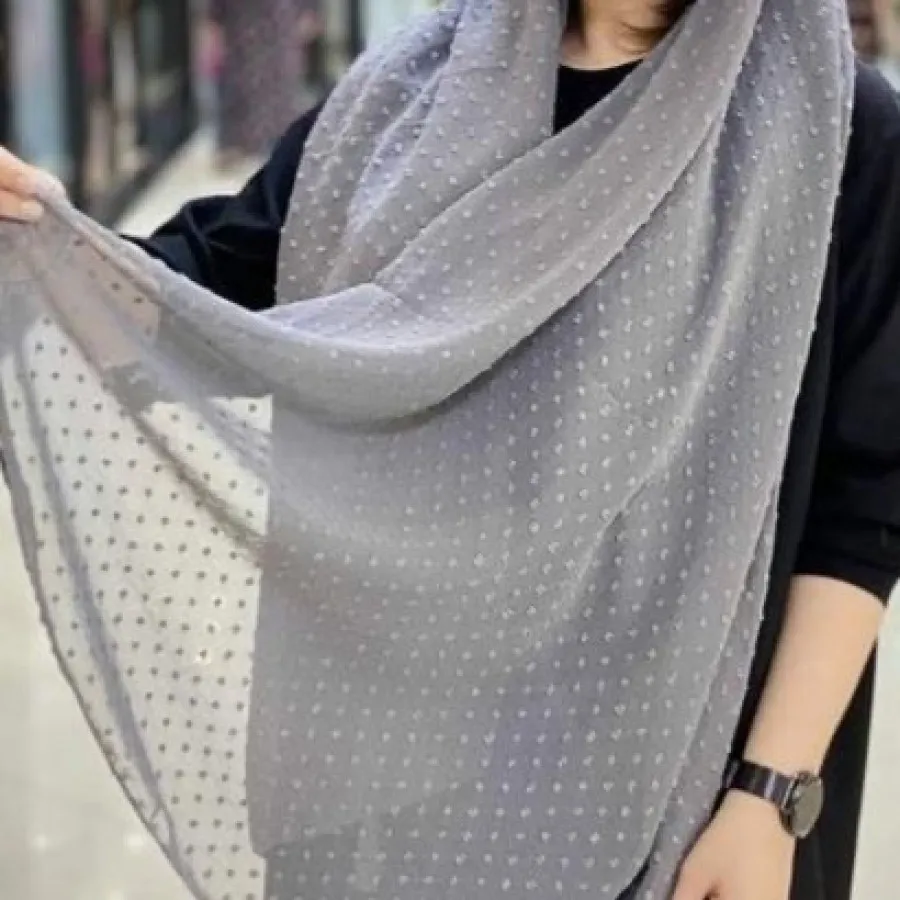 شال حریر اشکی