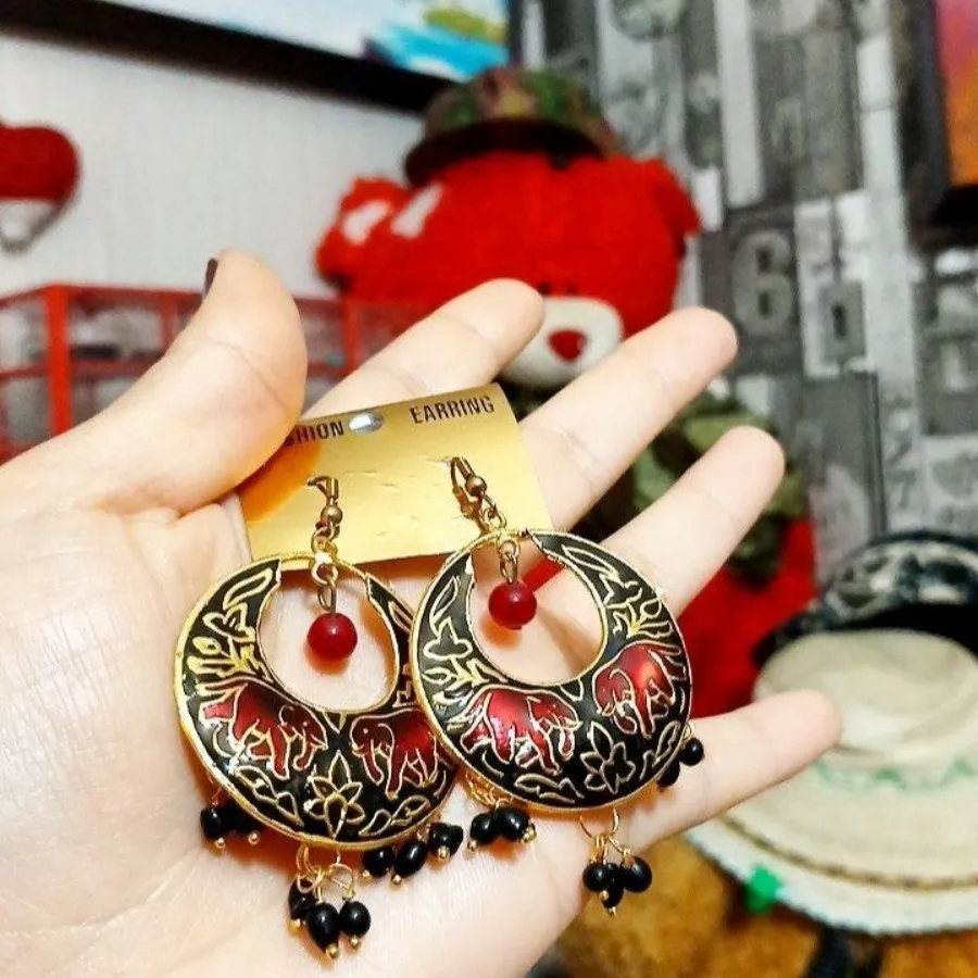 گوشواره برنجی هندی