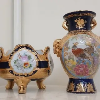 جفت گلدان و شکلات خوری