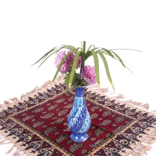 گلدان مسی میناکاری
