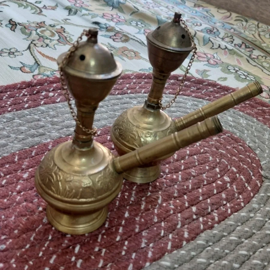 گلاب پاش برنجی آنتیک