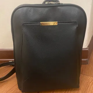 کوله پشتی کیفی مشکی چرمی