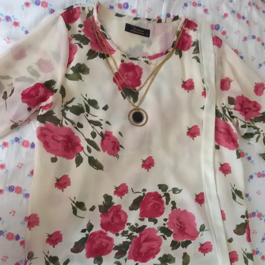 شومیز گلدار حریر
