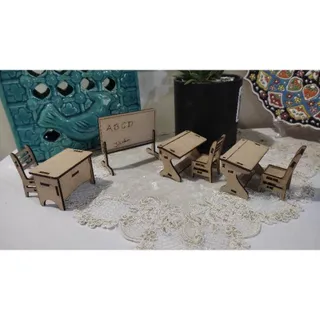 ست نیمکت و میز مدرسه