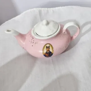 قوری سفالی و دکوری