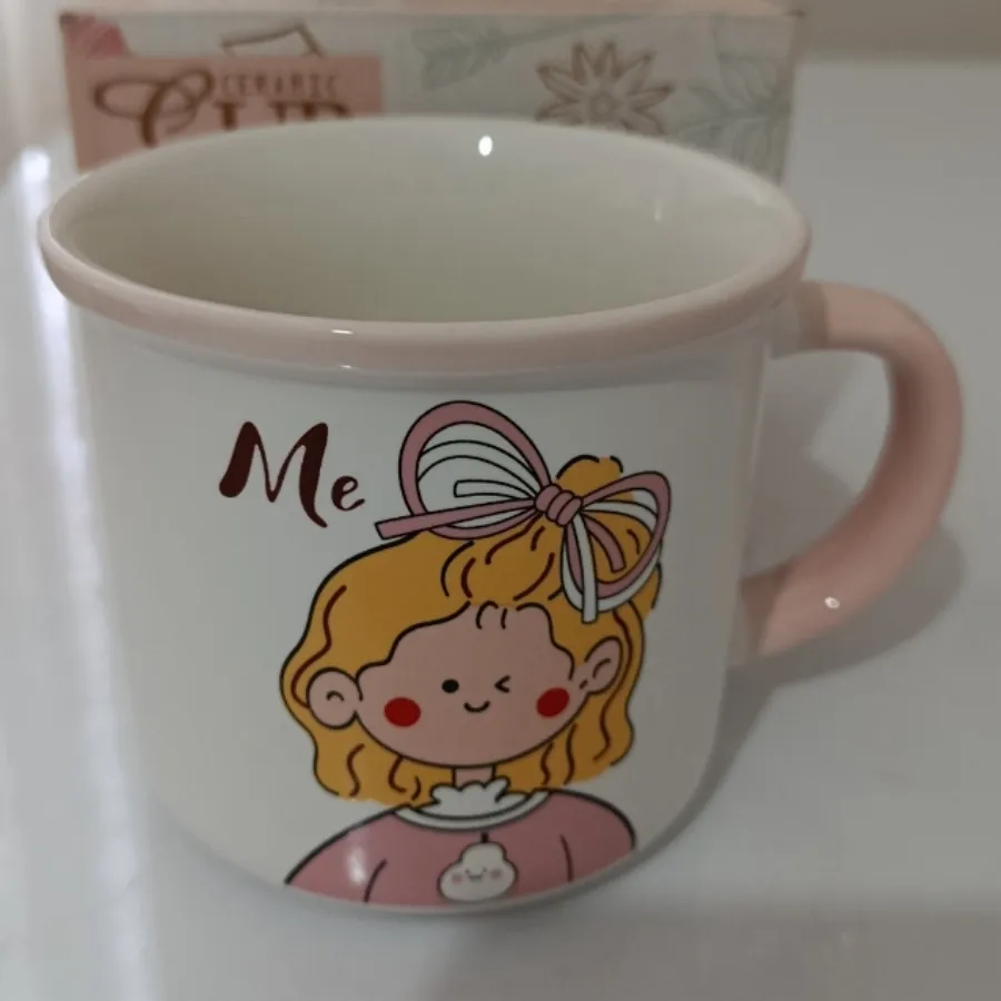 ماگ سرامیکی دخترصورتی نو