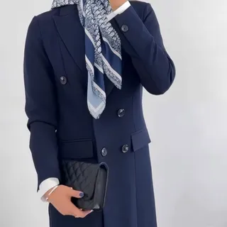 کت لانگ کرپ مزون دوز