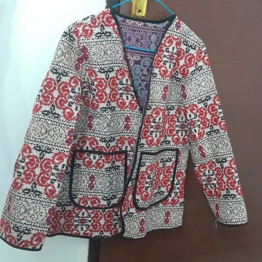 مانتو گلیمی جلو باز