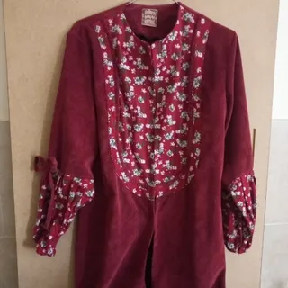 مانتو مخمل کبریتی