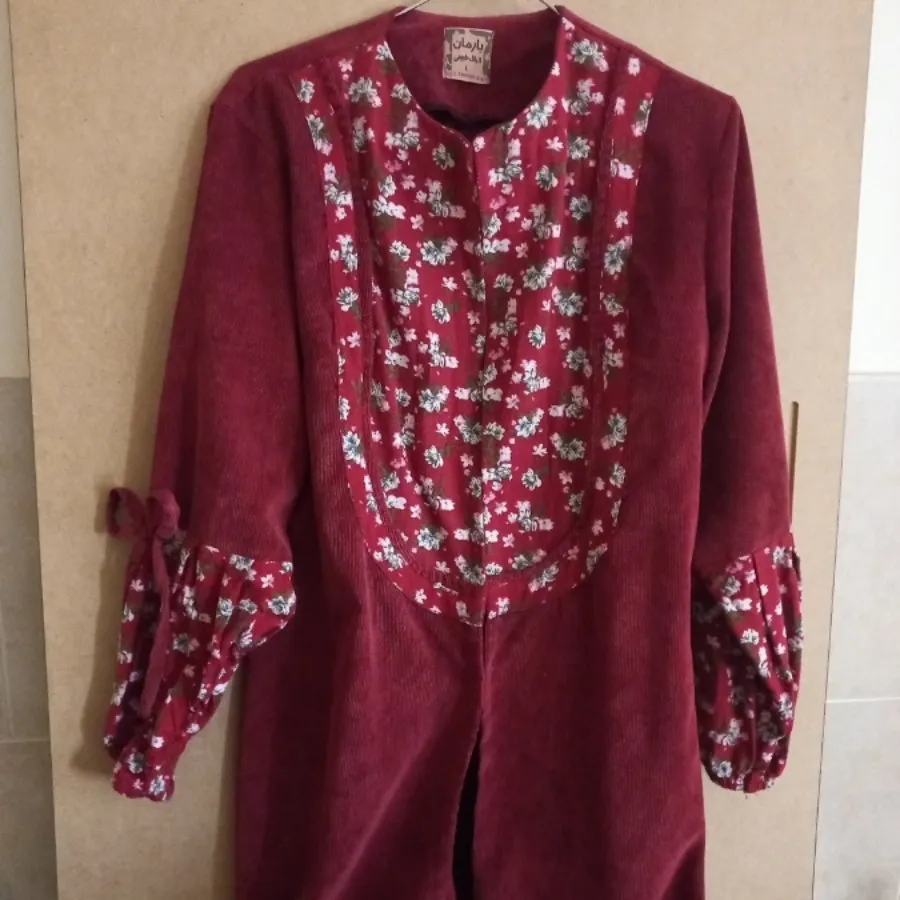 مانتو مخمل کبریتی