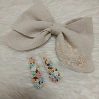 پاپیون مو گلدوزی شده