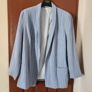 کت راه راه آبی TU
