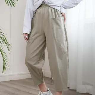 شلوار لینن مام استایل