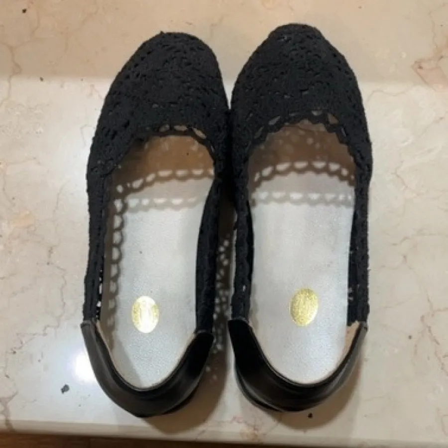 کفش قلاب بافی چرم مصنوعی