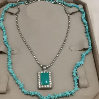 سرویس فیروزه گردنبند سنگ
