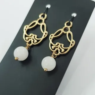 آویز سنگ رز کوارتز