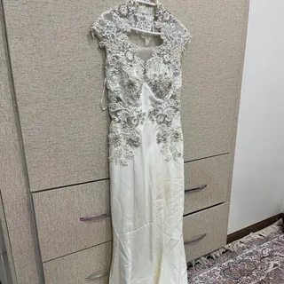 پیراهن مجلسی سفید