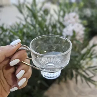 ست 6عددی فنجان شیشه ای