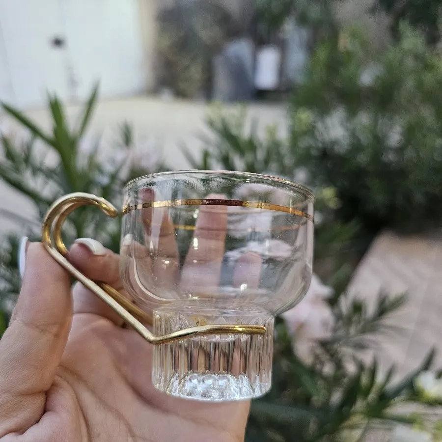 ست 4عددی فنجان شیشه ای