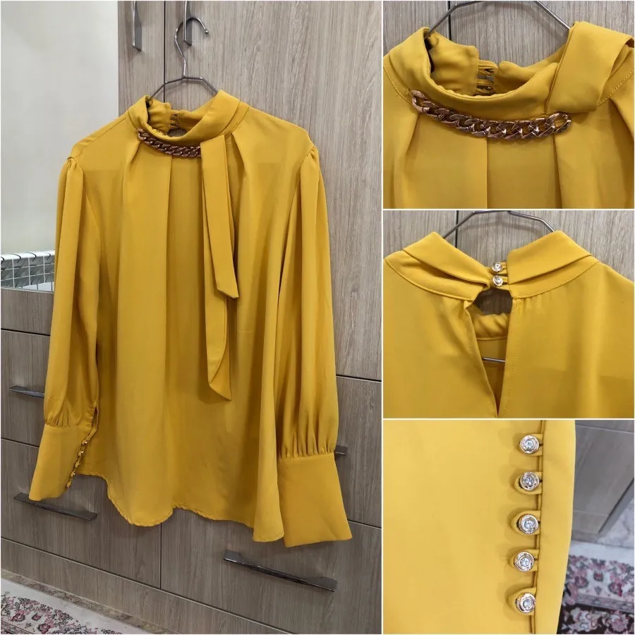 شومیز خردلی