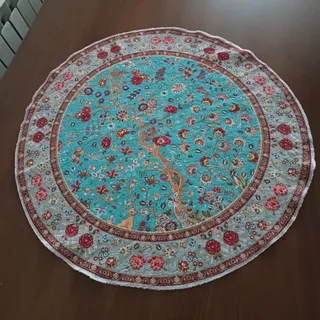 رومیزی سه عددی ابی فیروزه