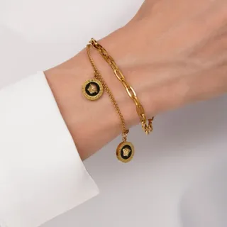 دستبند دو لاین طرح ورساچه