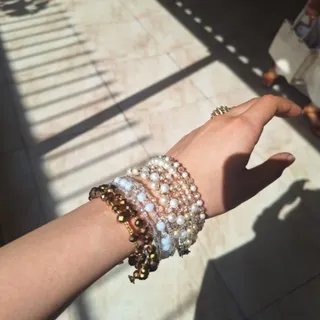 بنگل مرواریدی و کریستالی
