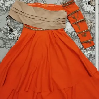 لباس مجلسی نارنجی