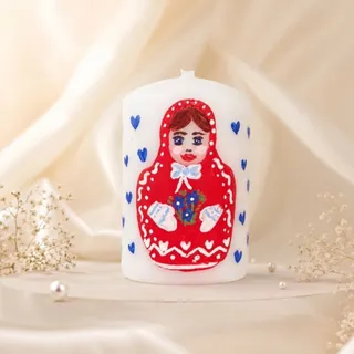 شمع نقاشی شده ماتریوشکا