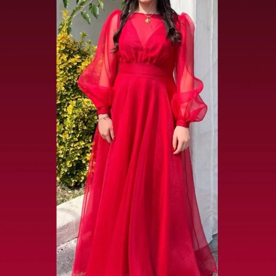 پیراهن مجلسی قرمز