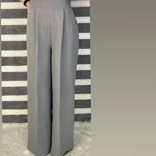شلوار بگ طوسی