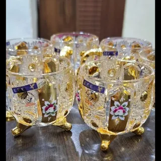 فنجان چای بوهمیا طلاکوب