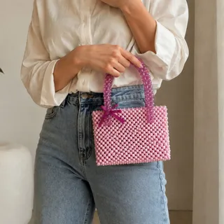 کیف دستی مروارید دوزی