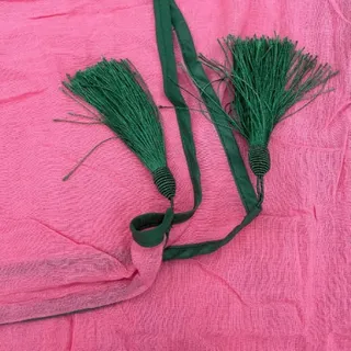 شال منگوله دار صورتی