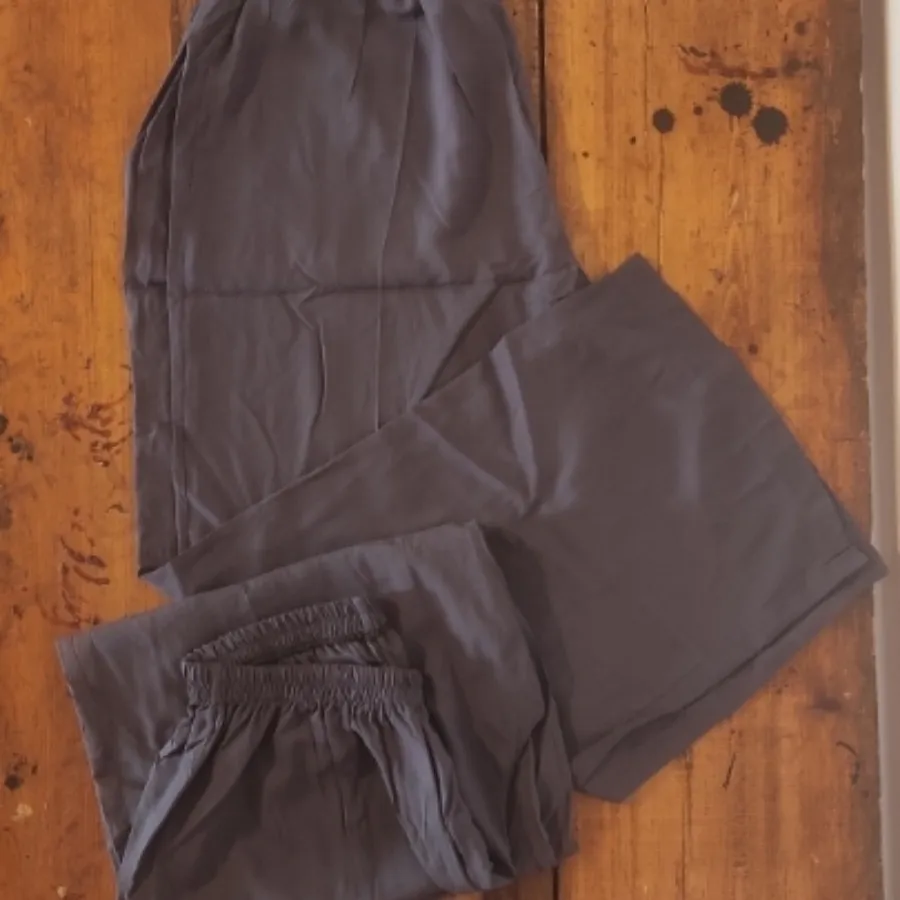 شلوار بگ پارچه ای نخی
