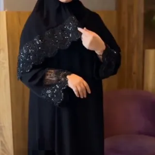 ست مانتو عبایی و شال