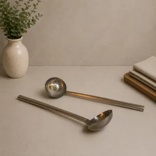 ملاقه استیل دسته بلند