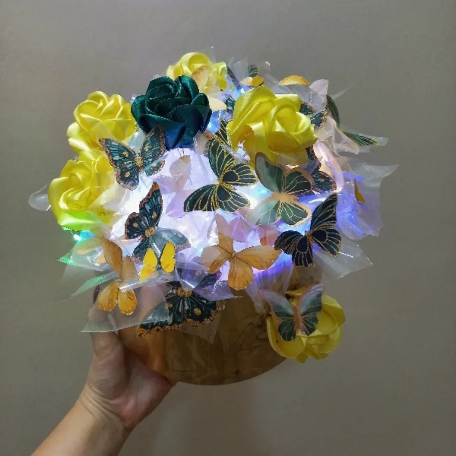 باکس گل شیک چراغدار