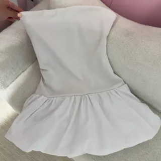 پیراهن دکلته دامن پفکی