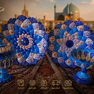 ست پنجتکه میناکاری اصفهان