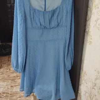 پیراهن عروسکی آبی فیلی