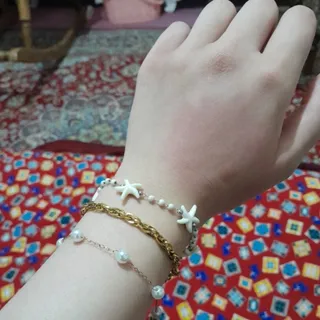 دستبد طرح شانل رنگ ثابت